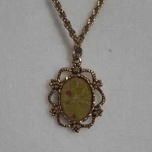 VTG Handmade by Ekern Brutalist Statement Necklace | Modernist Gold Tone